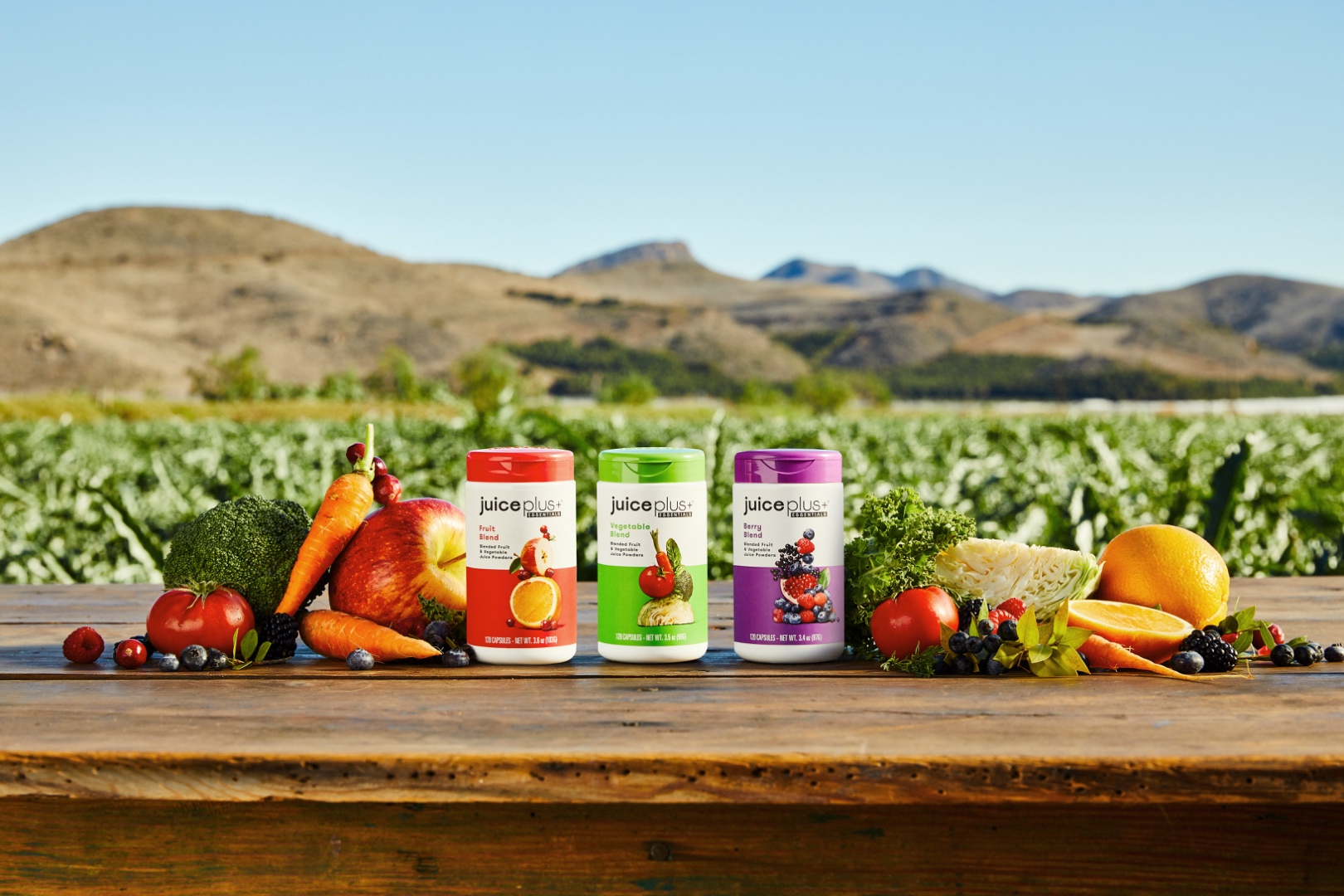 Juice Plus+ fruit, vegetable, berry, and omega products