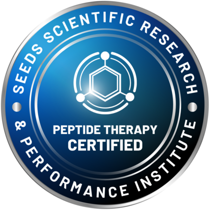 Peptide therapy certified badge